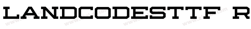 Landcodesttf Regular字体转换